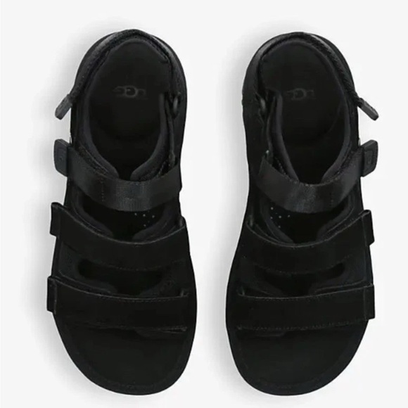 UGG Goldencoast Multistrap Mens Black Suede Sandals Sz 11 NWOB main image 9